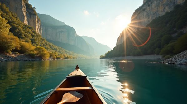 Louez un canoë pour explorer les Gorges de l'Ardèche